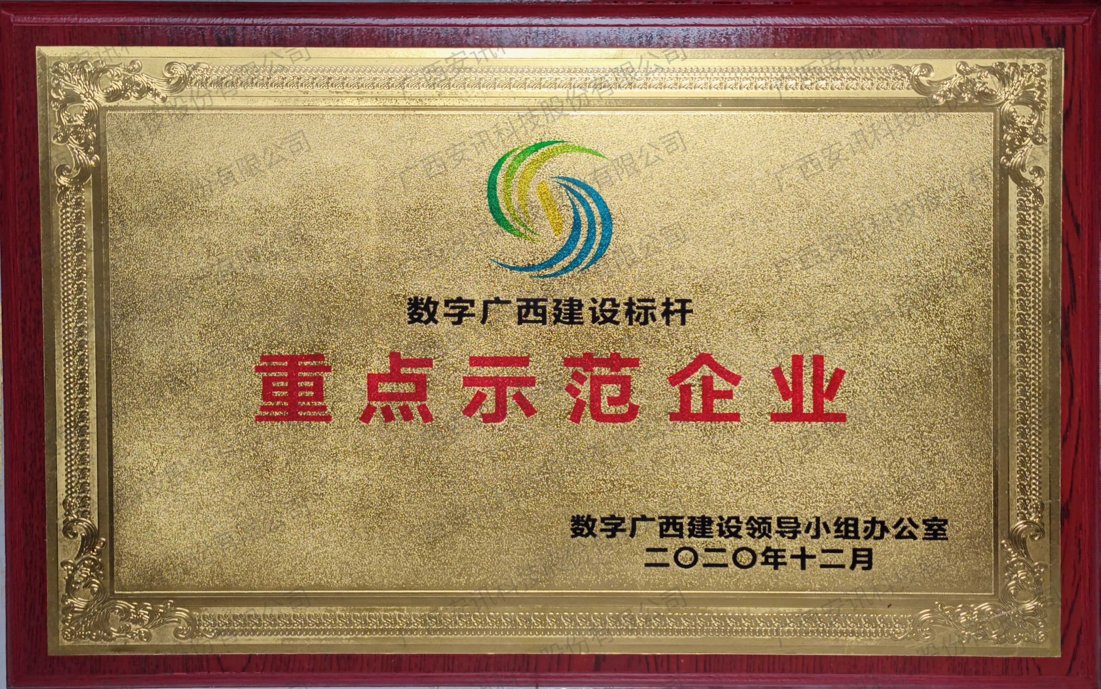 数字广西建设标杆重点示范企业
